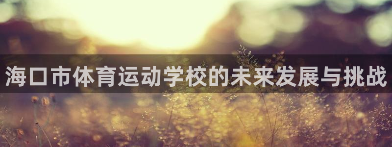 熊猫体育app官方下载最新版：海口市体育运动学校的未来发展与挑战